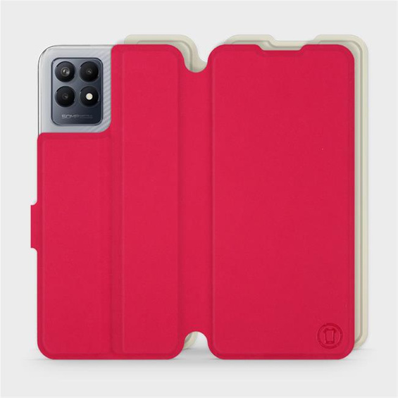 Hülle für Realme Narzo 50 - Farbe Rot mit Platin