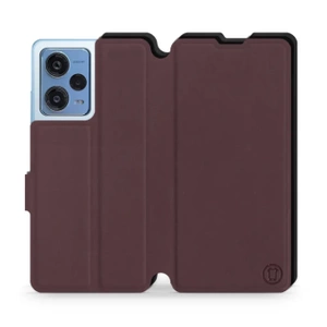 Hülle für Xiaomi Redmi Note 12 Pro 5G - Farbe Burgund mit Schwarz