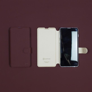 Hülle für HTC Desire 22 Pro - Farbe Burgund mit Platin