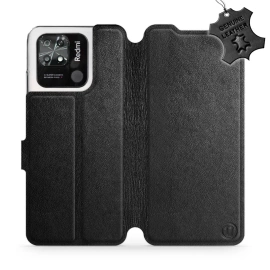 Hülle für Xiaomi Redmi 10C - Farbe Black Leather