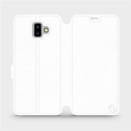 Hülle für Samsung Galaxy J6 Plus 2018 - Farbe White&Orange