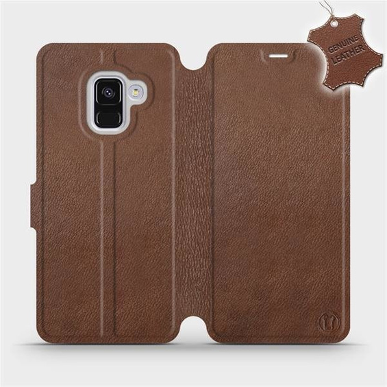 Hülle für Samsung Galaxy A8 2018 - Farbe Brown Leather