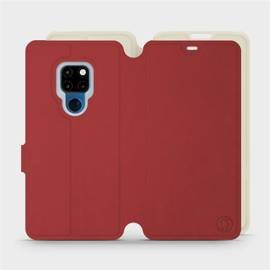 Hülle für Huawei Mate 20 - Farbe Dunkelrot mit Platin