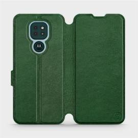 Hülle für Motorola Moto G9 Play - Farbe Green Leather