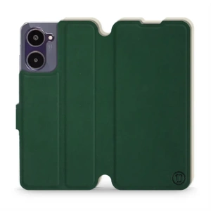 Hülle für Realme 10 - Farbe Grün mit Platin