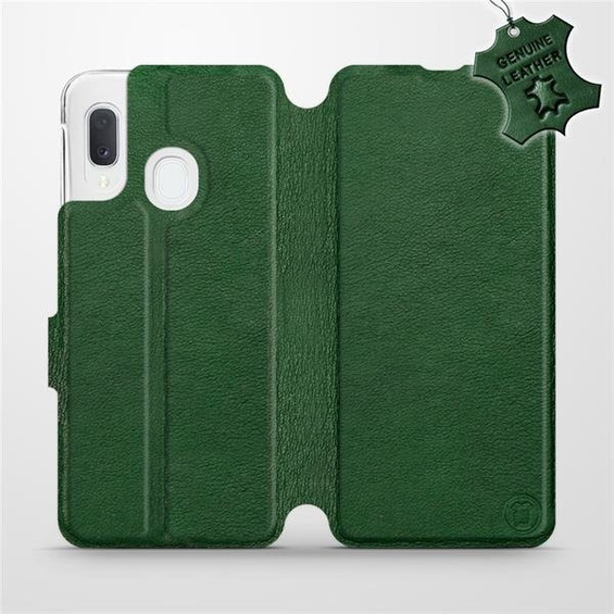 Hülle für Samsung Galaxy A20e - Farbe Green Leather