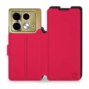 Hülle für Infinix Note 40 - Farbe Rot mit Schwarz