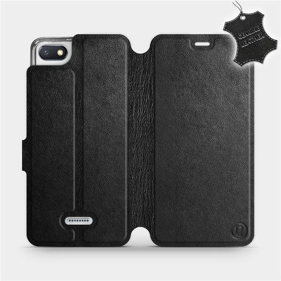 Hülle für Xiaomi Redmi 6A - Farbe Black Leather