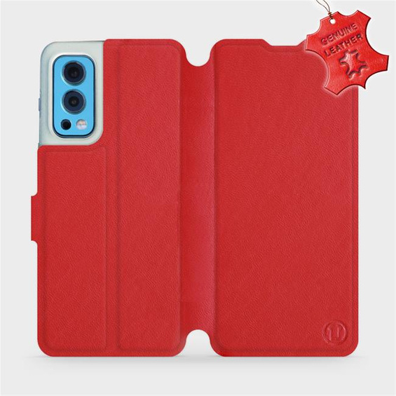 Hülle für OnePlus Nord 2 5G - Farbe Red Leather