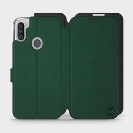 Hülle für Samsung Galaxy M11 - Farbe Grün mit Schwarz