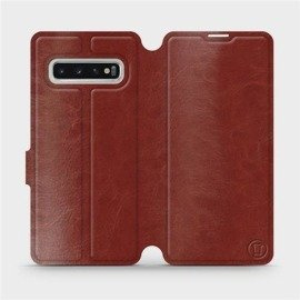 Hülle für Samsung Galaxy S10 - Farbe Brown&Orange