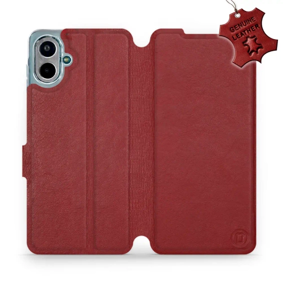 Hülle für Samsung Galaxy A07 - Farbe Dark Red Leather