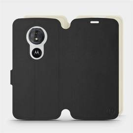 Hülle für Motorola Moto G6 Play - Farbe Schwarz mit Platin