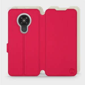 Hülle für Nokia 5.3 - Farbe Rot mit Platin