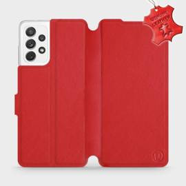 Hülle für Samsung Galaxy A72 - Farbe Red Leather