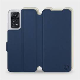 Hülle für Xiaomi Redmi Note 11S - Farbe Marineblau mit Platin