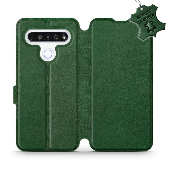 Hülle für LG K61 - Farbe Green Leather