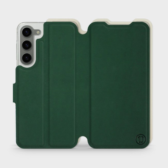 Hülle für Samsung Galaxy S23 Plus - Farbe Grün mit Platin