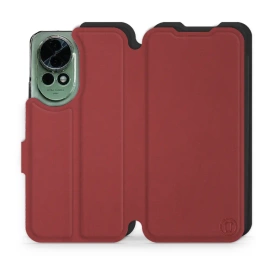 Hülle für Huawei Nova 13 - Farbe Dunkelrot mit Schwarz