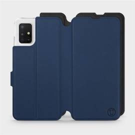 Hülle für Samsung Galaxy A51 - Farbe Marine mit Schwarz