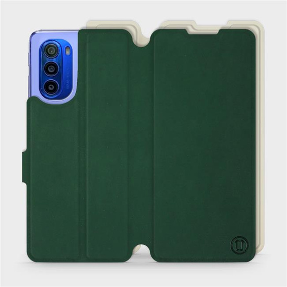 Hülle für Motorola Moto G51 5G - Farbe Grün mit Platin