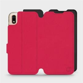 Hülle für Huawei Y5 2019 - Farbe Rot mit Schwarz