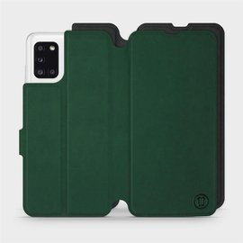 Hülle für Samsung Galaxy A31 - Farbe Grün mit Schwarz