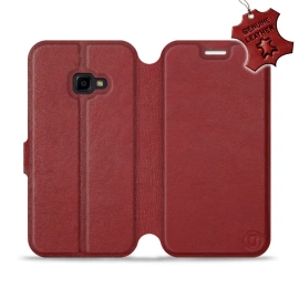 Hülle für Samsung Galaxy Xcover 4 - Farbe Dark Red Leather