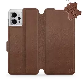 Hülle für Motorola Moto G23 - Farbe Brown Leather