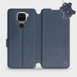 Hülle für Xiaomi Redmi Note 9 - Farbe Blue Leather