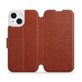 Hülle für Apple iPhone 15 - Farbe Brown&Orange