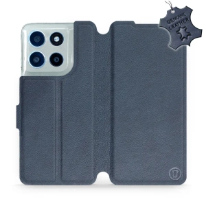 Hülle für Motorola Moto G56 5G - Farbe Blue Leather