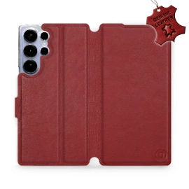 Hülle für Samsung Galaxy S25 Ultra - Farbe Dark Red Leather