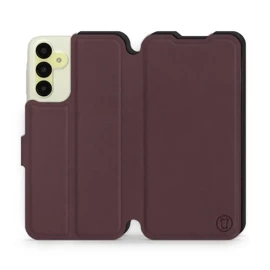 Hülle für Samsung Galaxy M15 5G - Farbe Burgund mit Schwarz