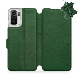 Hülle für Xiaomi Redmi Note 10s - Farbe Green Leather