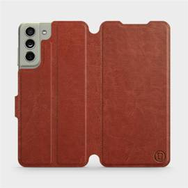 Hülle für Samsung Galaxy S21 FE - Farbe Brown&Gray