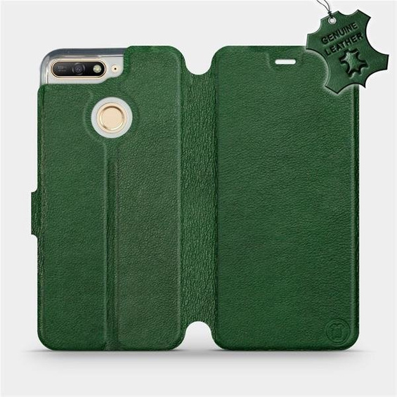 Hülle für Huawei Y6 Prime 2018 - Farbe Green Leather