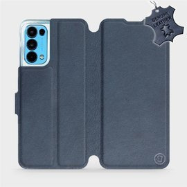 Hülle für OPPO RENO 5 5G - Farbe Blue Leather