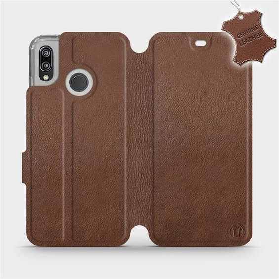 Hülle für Huawei P20 Lite - Farbe Brown Leather