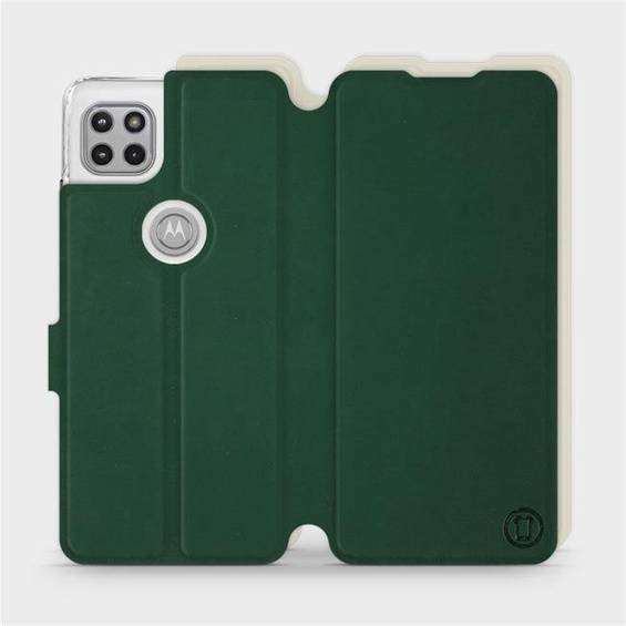Hülle für Motorola Moto G 5G - Farbe Grün mit Platin