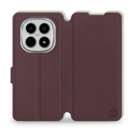 Hülle für Xiaomi Redmi Note 15 5G - Farbe Burgund mit Platin