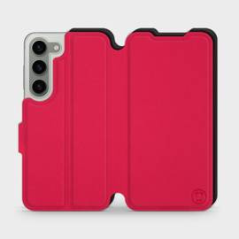Hülle für Samsung Galaxy S23 - Farbe Rot mit Schwarz