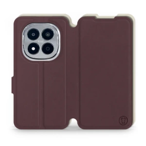 Hülle für Xiaomi Redmi Note 15 Pro Plus 5G - Farbe Burgund mit Platin