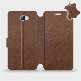 Hülle für Huawei Y6 II Compact - Farbe Brown Leather