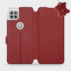 Hülle für Motorola Moto G 5G - Farbe Dark Red Leather