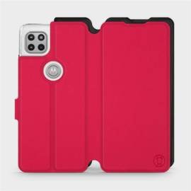 Hülle für Motorola Moto G 5G - Farbe Rot mit Schwarz