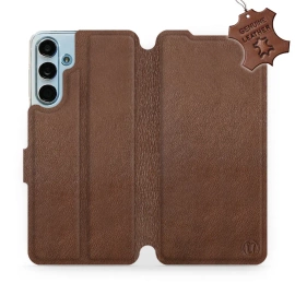 Hülle für Samsung Galaxy M55 5G - Farbe Brown Leather