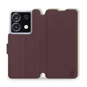 Hülle für Xiaomi POCO X6 - Farbe Burgund mit Platin