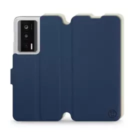 Hülle für Xiaomi POCO F5 Pro - Farbe Marineblau mit Platin