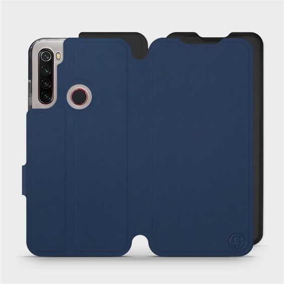 Hülle für Xiaomi Redmi Note 8 - Farbe Marine mit Schwarz